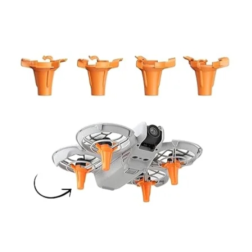 Height Extender Compatible with DJI Neo – 10mm Landing Gear Leg Extensions, Stable and Durable Protection for Smooth Takeoffs and Landings Accessories (Neon Orange)