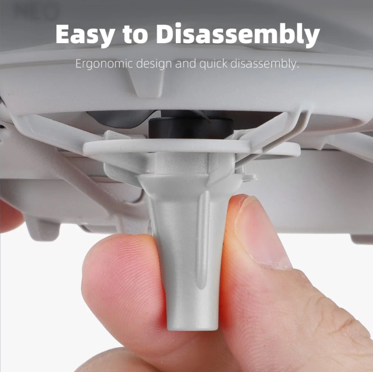Height Extender Compatible with DJI Neo – 10mm Landing Gear Leg Extensions, Stable and Durable Protection for Smooth Takeoffs and Landings Accessories (Neon Orange) - Image 3