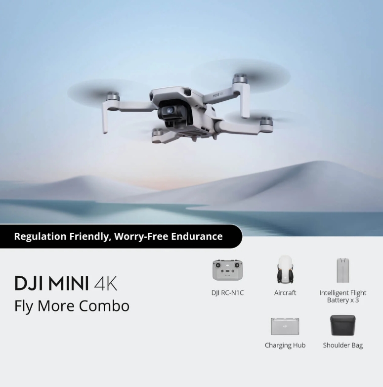 DJI Mini 4K Fly More Combo Drone Camera