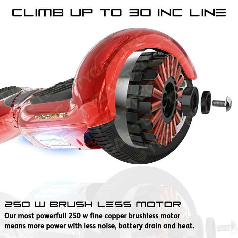 TYGATEC T2 + Auto Balancing Hoverboard App Connectivity - Red - Image 9