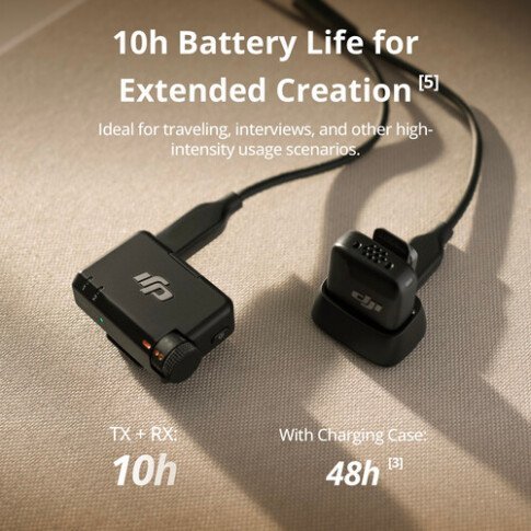 DJI Mic Mini (1 TX + 1 RX) Compact Wireless Microphone, Ultralight, Noise Cancelling, for Camera / iPhone / Android - Image 5