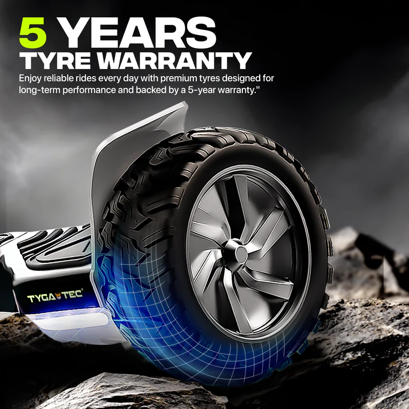 TYGATEC T6 Off-Road SUV Hoverboard (White Multi Color) - Image 3