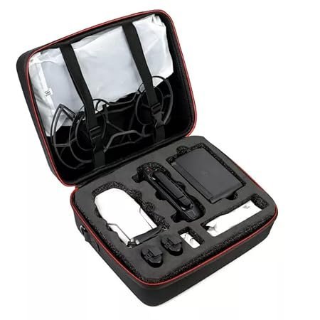 Carrying Case Bag for DJI Mavic Mini/Mini SE Protective PU Leather Soft Case (Combo Bag) - Image 7