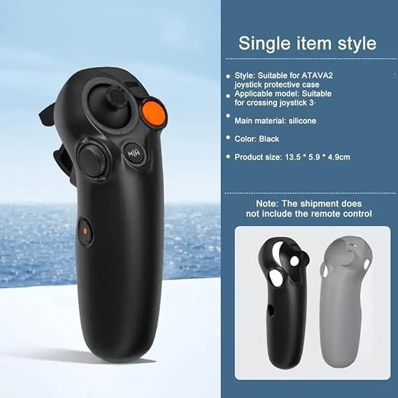 Silicone Cover Case for Motion Controller 3 Protection Assessories (Black) - Image 2