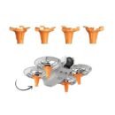 Height Extender Compatible with DJI Neo - 10mm Landing Gear Leg Extensions, Stable and Durable Protection for Smooth Takeoffs and Landings Accessories (Neon Orange)