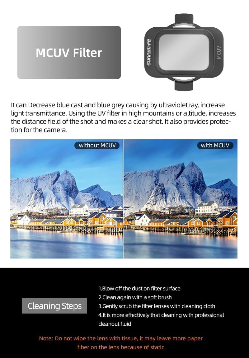 Nd Filters 6 in 1 Set Compatible with DJI Avata 2 German Optical Glass MCUV/ND8/16/32/64/128 Lens Filter (6 in 1 Set) - Image 7