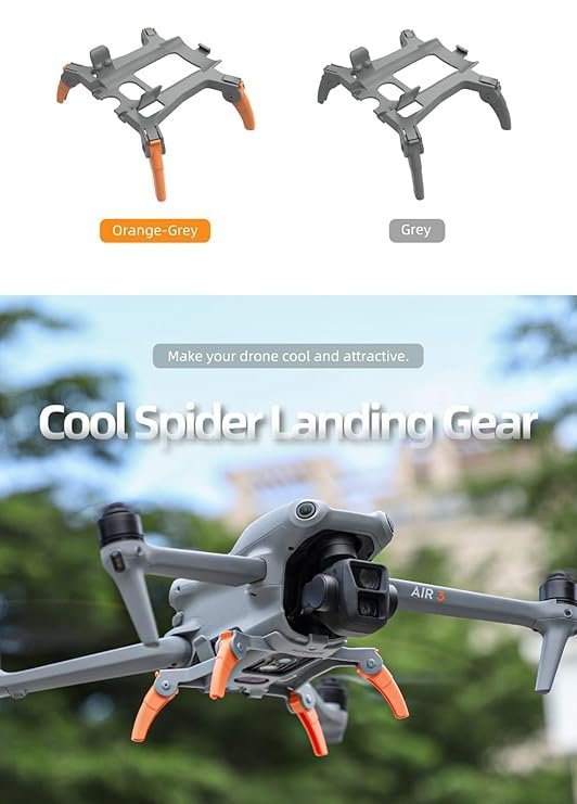 Spider landing gear for Dji Mavic Air 3/ 3S Height extension legs Accessories (Grey) - Image 3