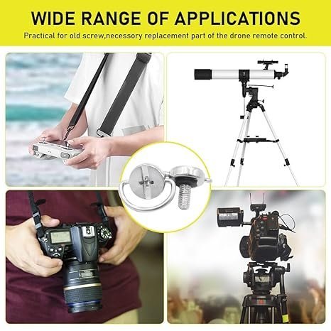 M4 Screw Set for DJI Flip Smart Controller Mini 4/3 pro/Air 3s/Mavic 3 Rc pro/Ronin RS3/RS4/ Action/DSLR Camera Lanyard Neck Strap Holder Screw Accessories (1 Pair) - Image 3