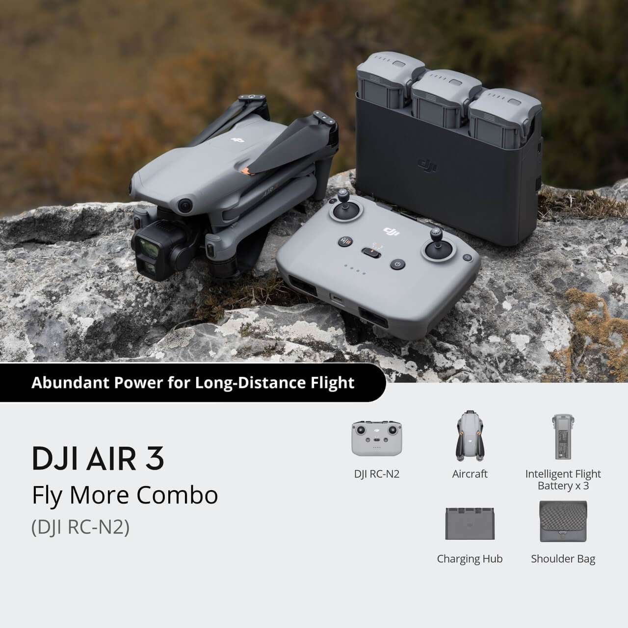 DJI Air 3 Fly More Combo Drone Camera with Normal Controller