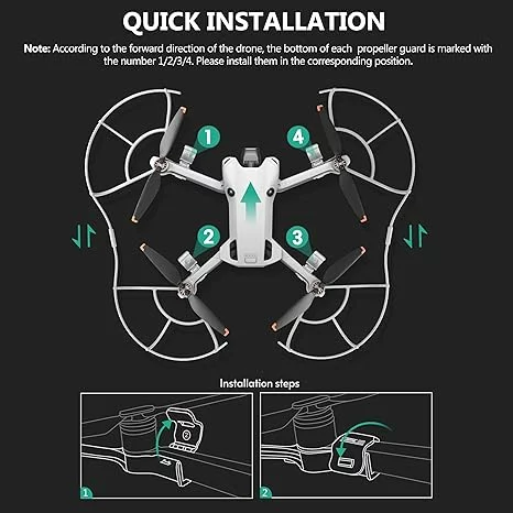 DJI MINI 4 Pro Propeller Guard, Quick Release Removable Propellers Protector for DJI MINI 4 Pro Accessories - Image 2