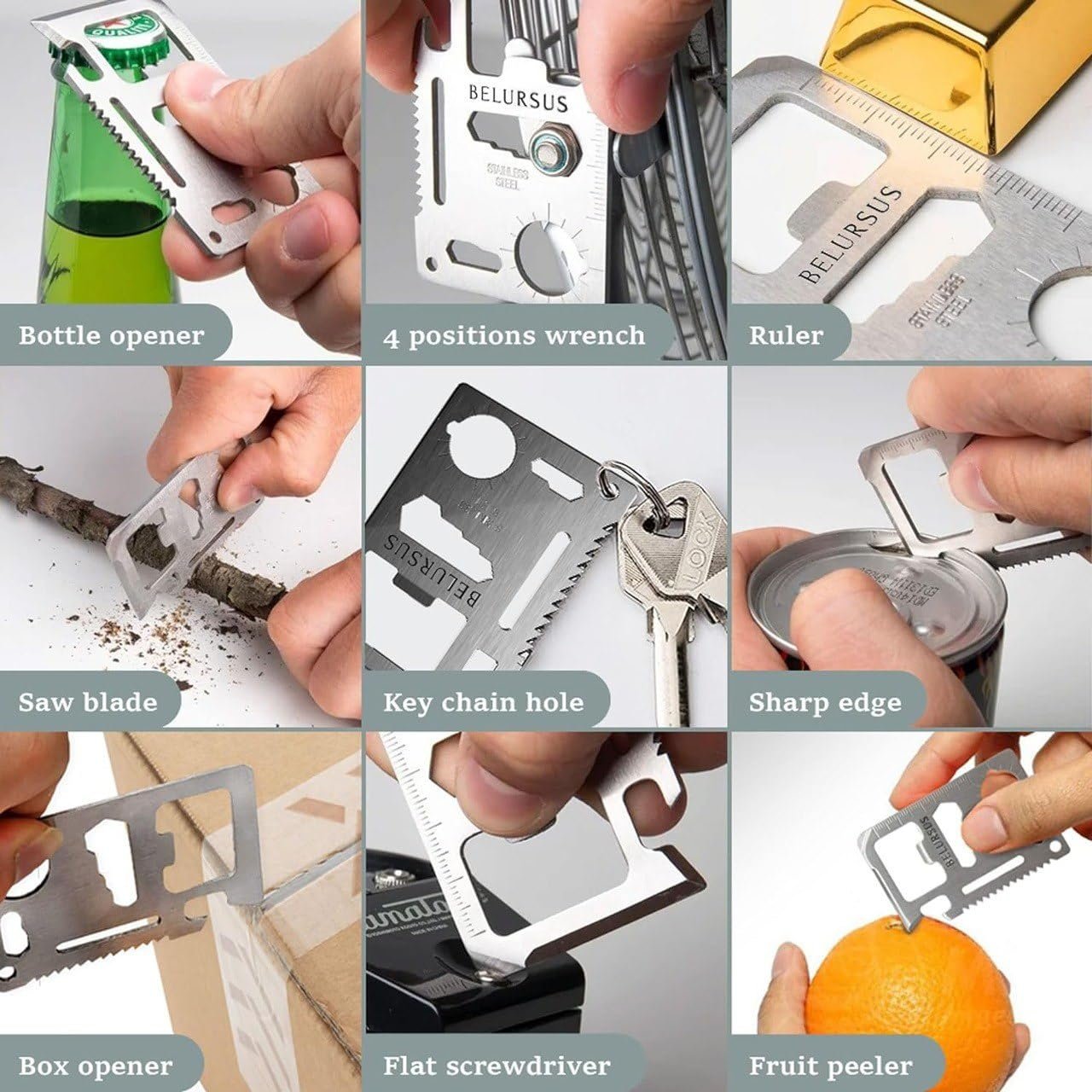 Flyworld Stainless Steel Credit Card Survival Tool - Image 6