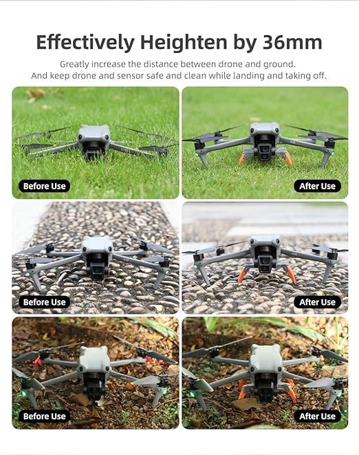 Spider landing gear for Dji Mavic Air 3/ 3S Height extension legs Accessories (Grey) - Image 8