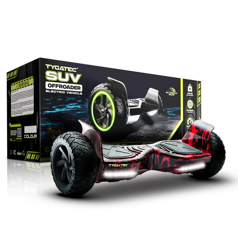 TYGATEC T6 Off-Road SUV Hoverboard (Red Fire Color)