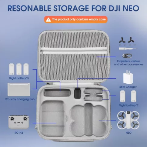 DJI Neo Portable Storage Bag Carrying Case (Fits Fly More Combo) - Image 2