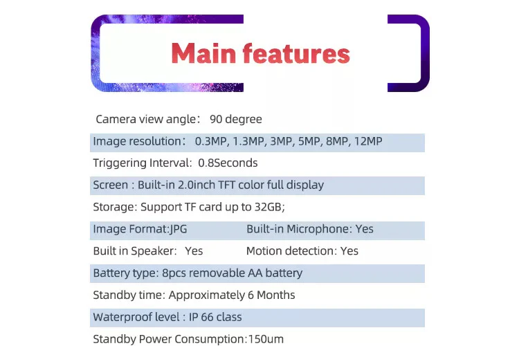 Full HD Trail Camera- IP66 Waterproof for Wildlife Monitoring - Image 4